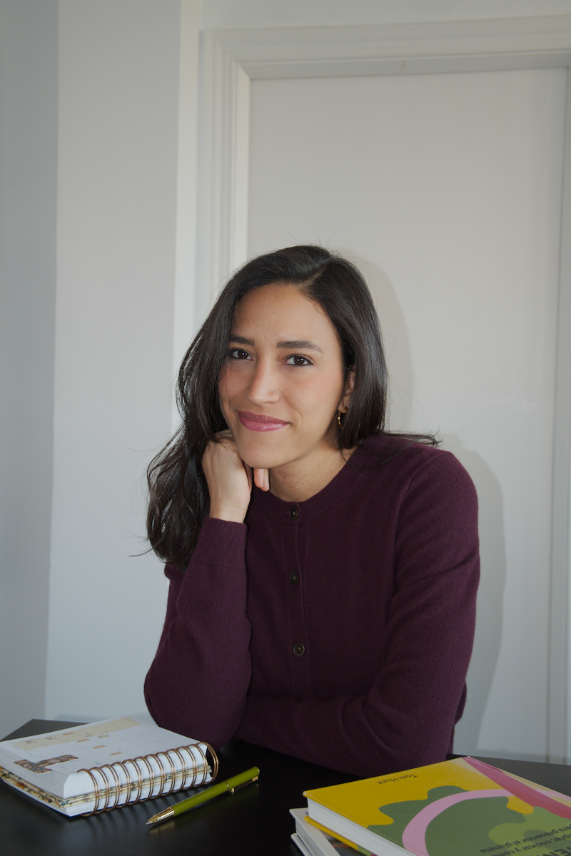 Professional nutritionist in natural light studio